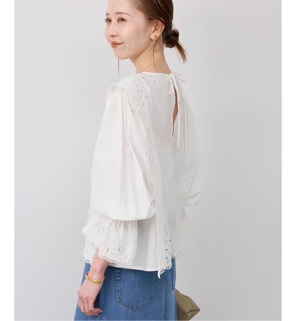 SLOBE IENA「カットワークブラウス」|シャツ・ブラウス|