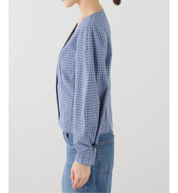 IENA「BAUM UND PFERDGARTEN/バウム ウンド ヘルガーデン CHECK BL ブラウス MILLEA24633」|シャツ・ブラウス|