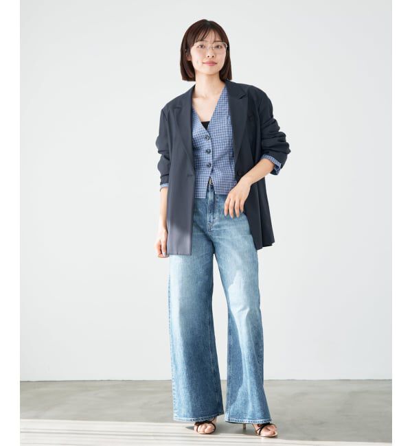 IENA「BAUM UND PFERDGARTEN/バウム ウンド ヘルガーデン CHECK BL ブラウス MILLEA24633」|シャツ・ブラウス|