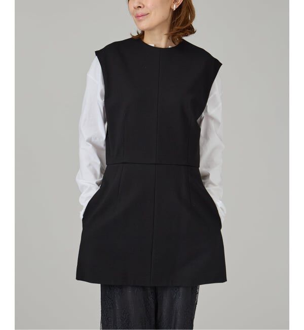 VERMEIL par iena「BOWTE バウト Viscose Punch ジャージトップス 261010008」|シャツ・ブラウス|ブラック