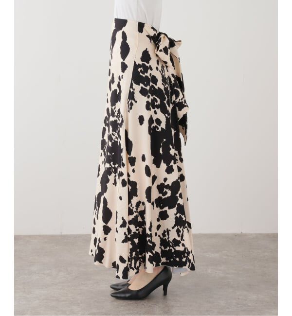 VERMEIL par iena「プリントマキシフレア」|スカート|