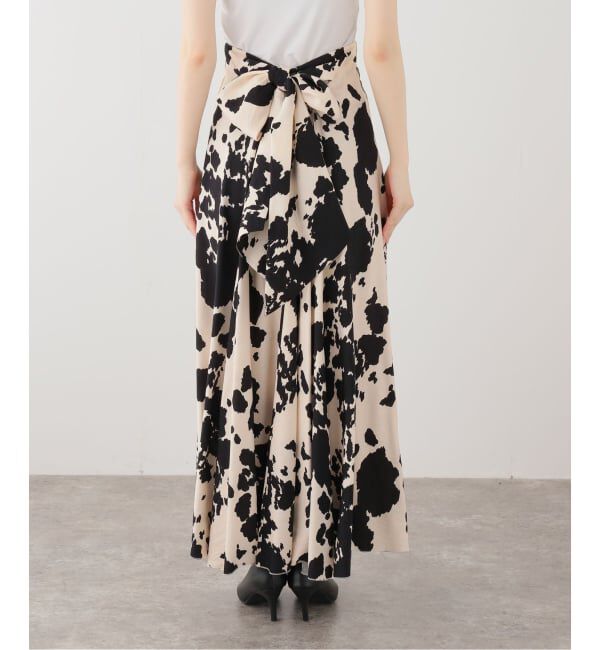 VERMEIL par iena「プリントマキシフレア」|スカート|