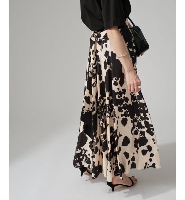 VERMEIL par iena「プリントマキシフレア」|スカート|