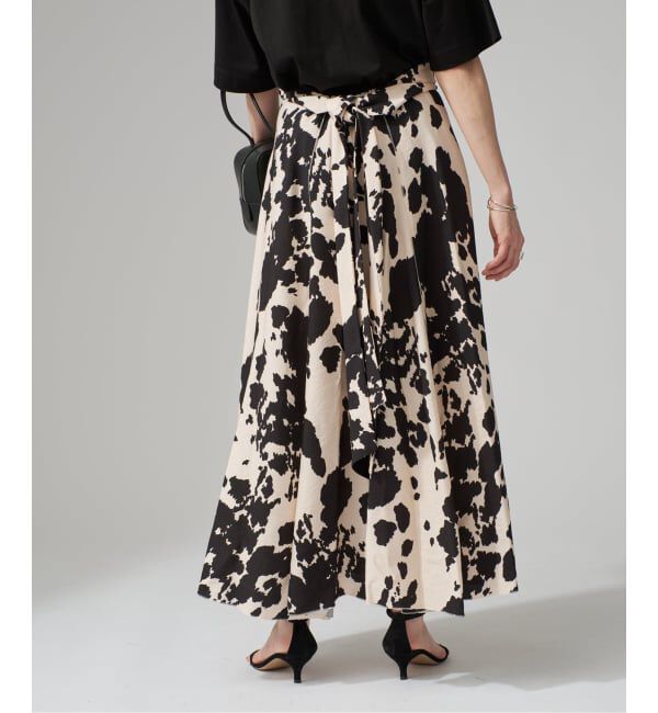 VERMEIL par iena「プリントマキシフレア」|スカート|