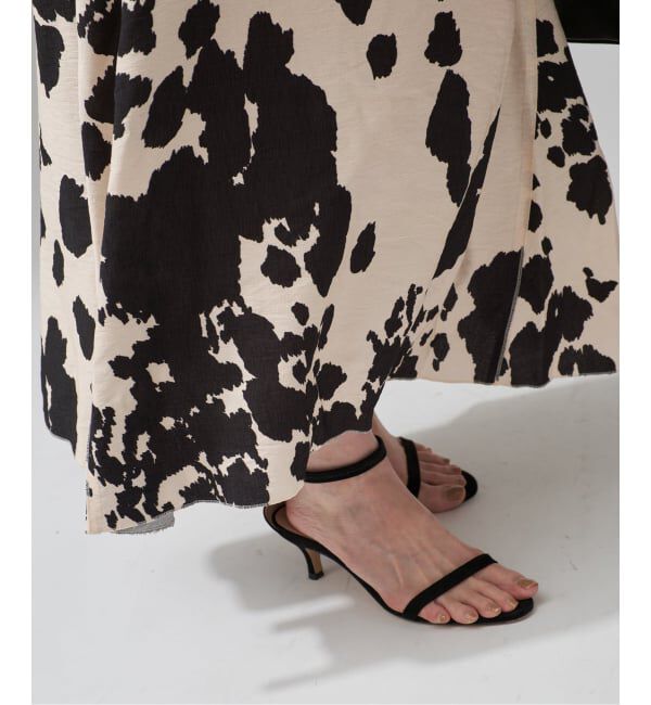 VERMEIL par iena「プリントマキシフレア」|スカート|