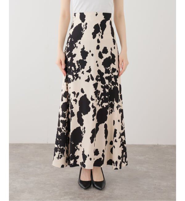VERMEIL par iena「プリントマキシフレア」|スカート|