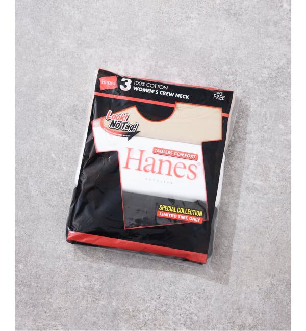 SLOBE IENA「《3枚セット》Hanes/ヘインズ DODOJEAN 3PクルーネックTシャツ」|Tシャツ・カットソー|