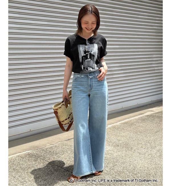 SLOBE IENA「《WEB限定/追加2予約》GOOD ROCK SPEED SLOBE別注 LIFE PC PHOTO TEE1」|Tシャツ・カットソー|