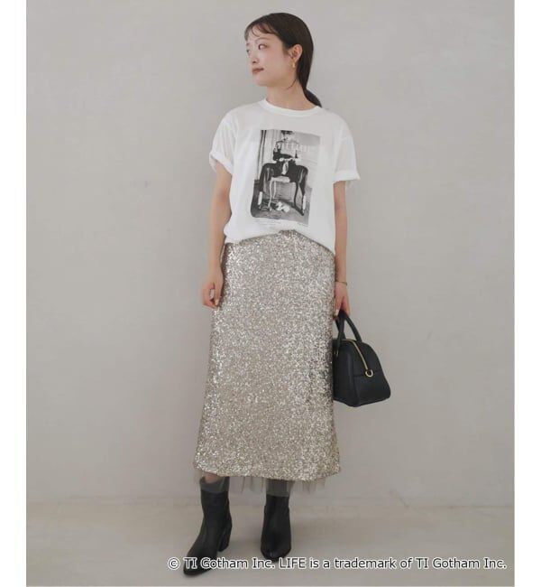 SLOBE IENA「《WEB限定/追加2予約》GOOD ROCK SPEED SLOBE別注 LIFE PC PHOTO TEE1」|Tシャツ・カットソー|