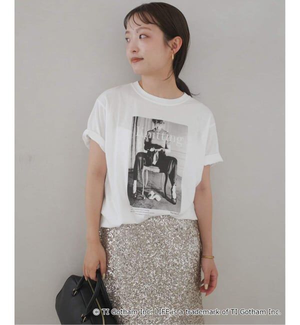 SLOBE IENA「《WEB限定/追加2予約》GOOD ROCK SPEED SLOBE別注 LIFE PC PHOTO TEE1」|Tシャツ・カットソー|