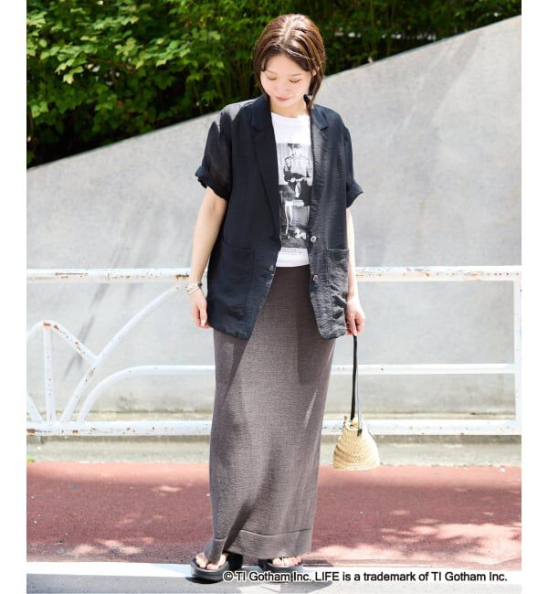 SLOBE IENA「《WEB限定/追加2予約》GOOD ROCK SPEED SLOBE別注 LIFE PC PHOTO TEE1」|Tシャツ・カットソー|