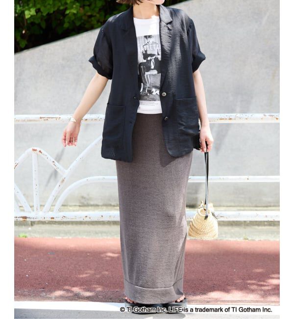 SLOBE IENA「《WEB限定/追加2予約》GOOD ROCK SPEED SLOBE別注 LIFE PC PHOTO TEE1」|Tシャツ・カットソー|