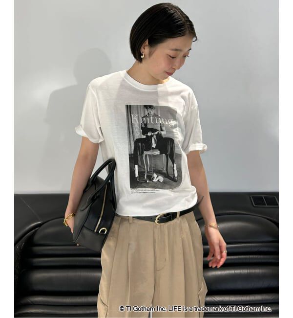 SLOBE IENA「《WEB限定/追加2予約》GOOD ROCK SPEED SLOBE別注 LIFE PC PHOTO TEE1」|Tシャツ・カットソー|