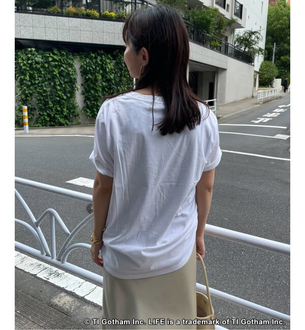 SLOBE IENA「《WEB限定/追加2予約》GOOD ROCK SPEED SLOBE別注 LIFE PC PHOTO TEE1」|Tシャツ・カットソー|