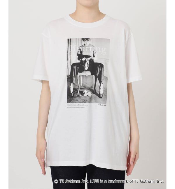 SLOBE IENA「《WEB限定/追加2予約》GOOD ROCK SPEED SLOBE別注 LIFE PC PHOTO TEE1」|Tシャツ・カットソー|