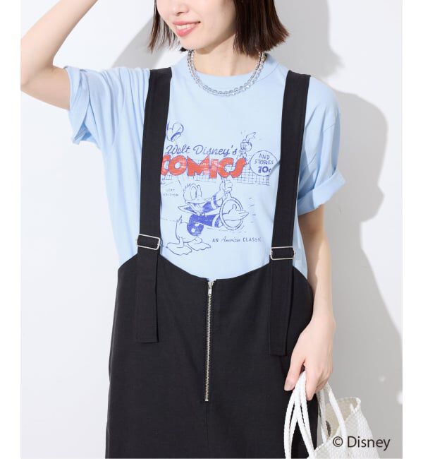 SLOBE IENA「《追加予約》Champion/チャンピオン SLOBE別注 /Mickey/Donald/ Tシャツ」|Tシャツ・カットソー|