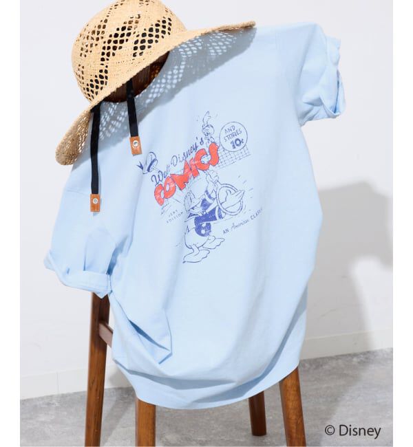 SLOBE IENA「《追加予約》Champion/チャンピオン SLOBE別注 /Mickey/Donald/ Tシャツ」|Tシャツ・カットソー|