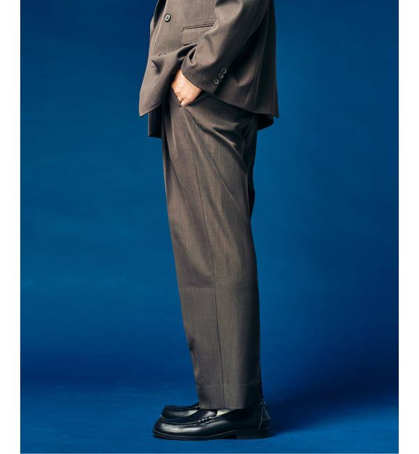 417 EDIFICE「&rdquo;4WAYストレッチ&rdquo; オーセンティック2タックパンツ」|スラックス|