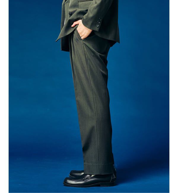 417 EDIFICE「&rdquo;4WAYストレッチ&rdquo; オーセンティック2タックパンツ」|スラックス|