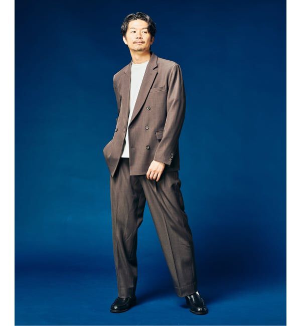 417 EDIFICE「&rdquo;4WAYストレッチ&rdquo; オーセンティック2タックパンツ」|スラックス|