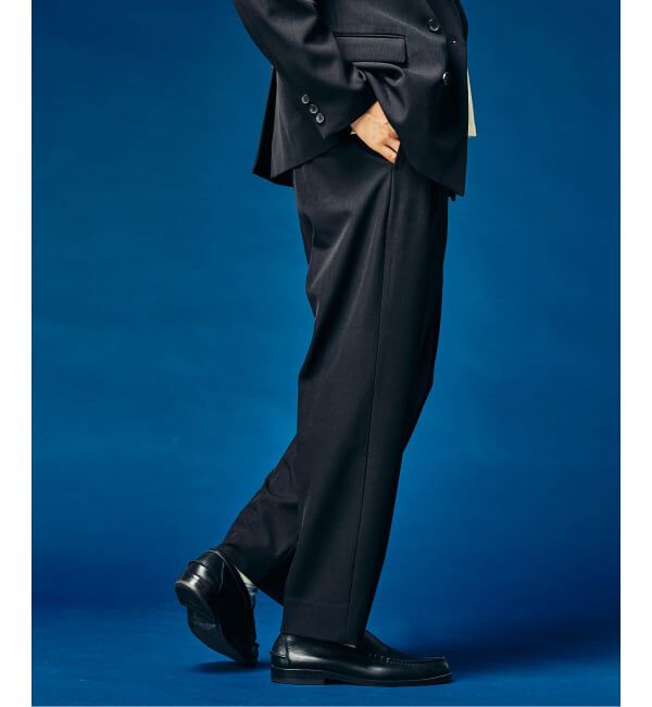 417 EDIFICE「&rdquo;4WAYストレッチ&rdquo; オーセンティック2タックパンツ」|スラックス|