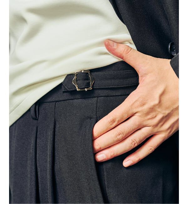417 EDIFICE「&rdquo;4WAYストレッチ&rdquo; オーセンティック2タックパンツ」|スラックス|