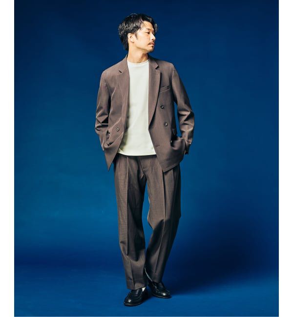 417 EDIFICE「&rdquo;4WAYストレッチ&rdquo; オーセンティック2タックパンツ」|スラックス|