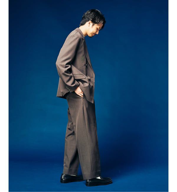 417 EDIFICE「&rdquo;4WAYストレッチ&rdquo; オーセンティック2タックパンツ」|スラックス|