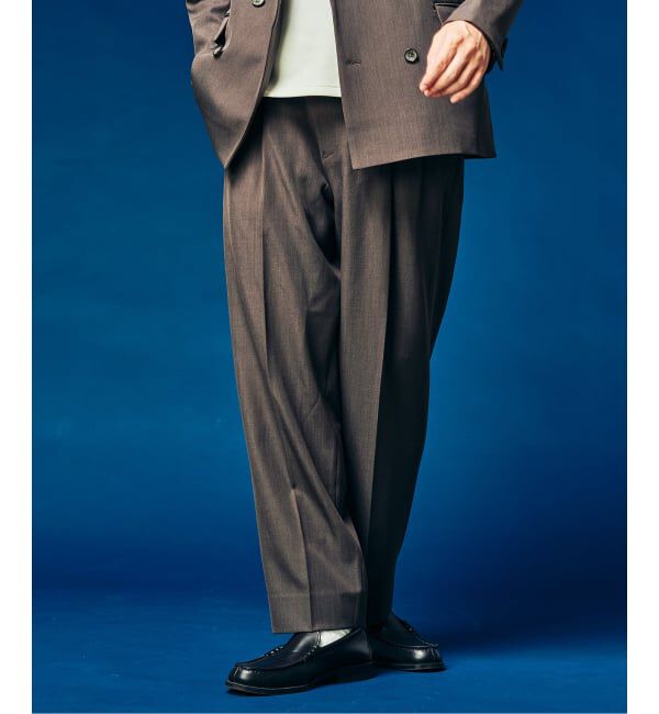 417 EDIFICE「&rdquo;4WAYストレッチ&rdquo; オーセンティック2タックパンツ」|スラックス|