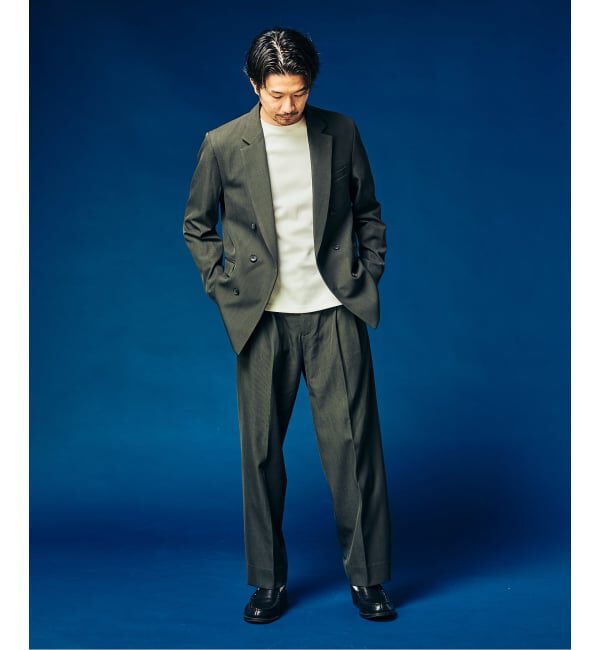 417 EDIFICE「&rdquo;4WAYストレッチ&rdquo; オーセンティック2タックパンツ」|スラックス|