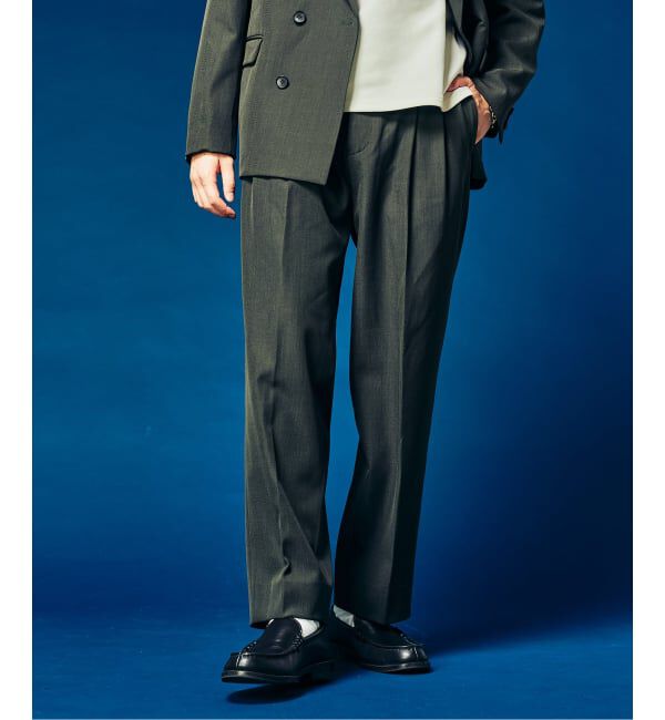 417 EDIFICE「&rdquo;4WAYストレッチ&rdquo; オーセンティック2タックパンツ」|スラックス|