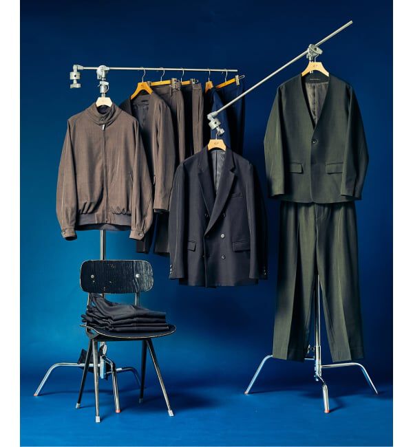 417 EDIFICE「&rdquo;4WAYストレッチ&rdquo; オーセンティック2タックパンツ」|スラックス|