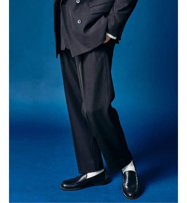 417 EDIFICE「&rdquo;4WAYストレッチ&rdquo; オーセンティック2タックパンツ」|スラックス|