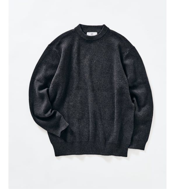 417 EDIFICE「コットンカシミヤ スムース クルーニット」|ニット・セーター|グレー