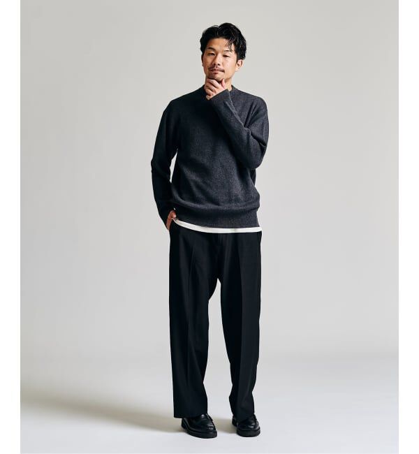 417 EDIFICE「コットンカシミヤ スムース クルーニット」|ニット・セーター|