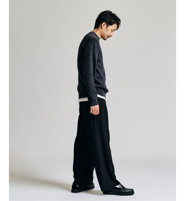 417 EDIFICE「コットンカシミヤ スムース クルーニット」|ニット・セーター|