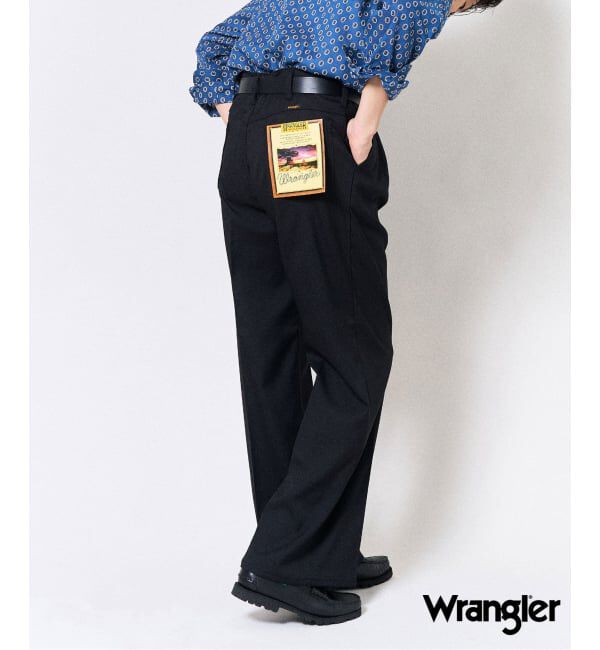 417 EDIFICE「Wrangler / ラングラー WRANCHER WIDE」|スラックス|ブラック