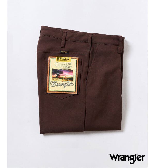 417 EDIFICE「Wrangler / ラングラー WRANCHER WIDE」|スラックス|ブラウン