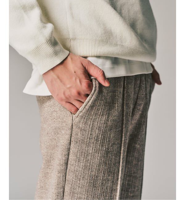 417 EDIFICE「ニットジャージーイージーパンツ」|スラックス|