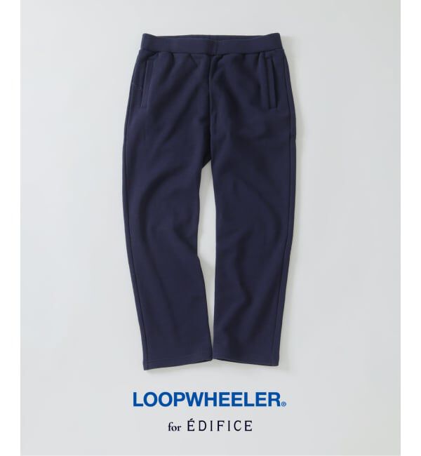 EDIFICE「LOOPWHEELER for LOWERCASE 別注 ライト スウェット パンツ」|その他|ネイビー
