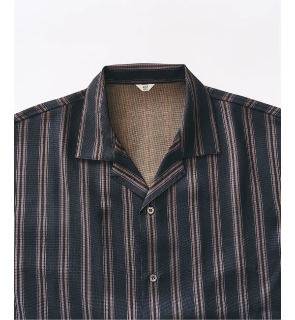 417 EDIFICE「【EVALET / エバレット】オープンカラーシャツ "セットアップ着用可能"」|シャツ・ブラウス|