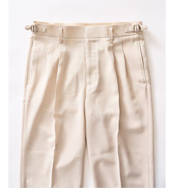 417 EDIFICE「【EVALET / エバレット】メッシュ 2タックパンツ "セットアップ着用可能"」|スラックス|