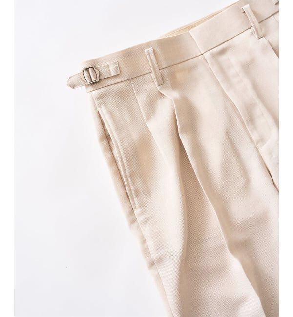 417 EDIFICE「【EVALET / エバレット】メッシュ 2タックパンツ "セットアップ着用可能"」|スラックス|