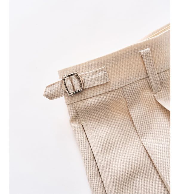 417 EDIFICE「【EVALET / エバレット】メッシュ 2タックパンツ "セットアップ着用可能"」|スラックス|