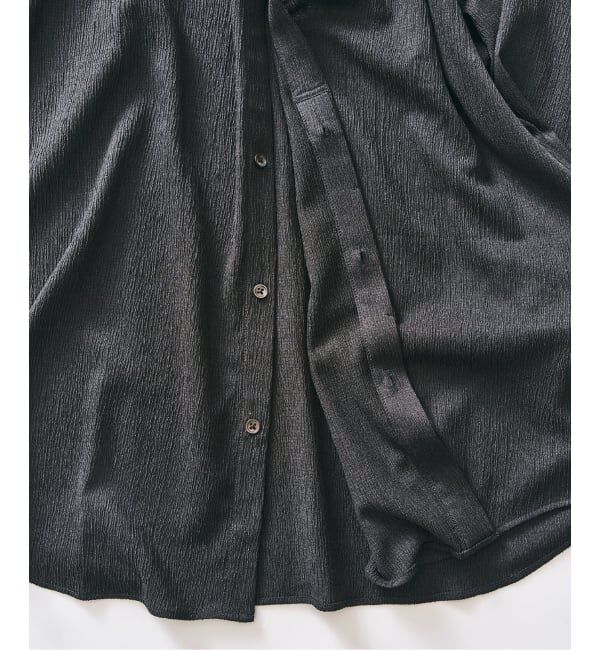 417 EDIFICE「クレープ クロップドスリーブ スキッパーシャツ」|シャツ・ブラウス|