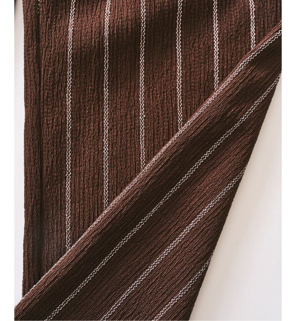 417 EDIFICE「ストライプ ジャージー トラックパンツ」|スラックス|