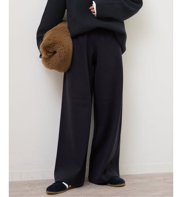 JOURNAL STANDARD relume「《WEB限定追加》【MULTI FUNC+】セミワイドニットパンツ」|その他|ネイビー
