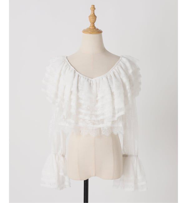 JOURNAL STANDARD「別注【Ayumi.Hamamoto&times;JOURNALSTANDARD】A/H 2WAY レースBL」|シャツ・ブラウス|