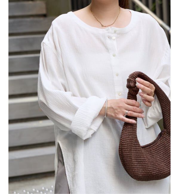 JOURNAL STANDARD「《追加予約》ソフトガーゼ2WAYビッグプルオーバー」|シャツ・ブラウス|