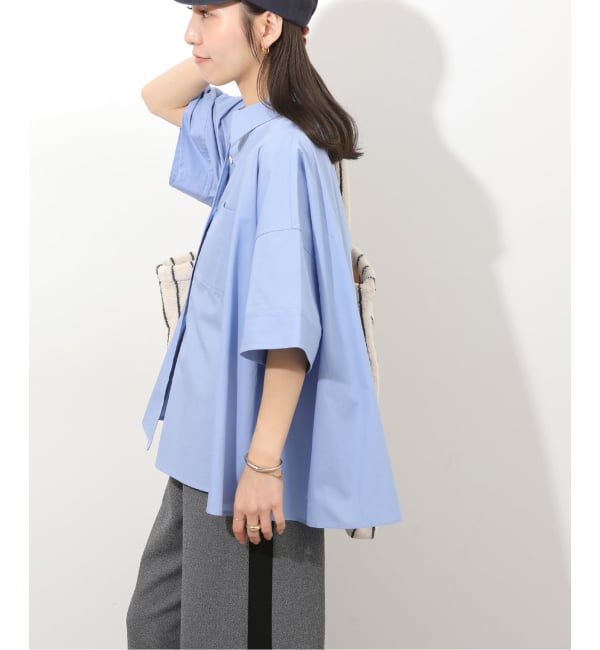 JOURNAL STANDARD relume「《予約》コットンブロード Aラインシャツ」|シャツ・ブラウス|ブルー